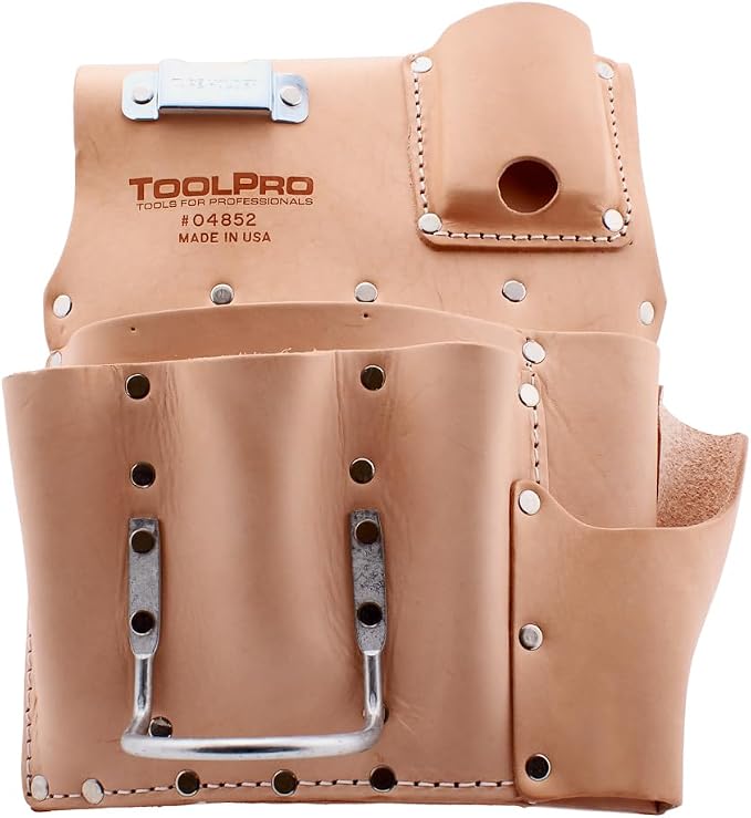 ToolPro Nail Pouch for Drywall Equipment, Pliers – for Construction, and DIY by ToolPro