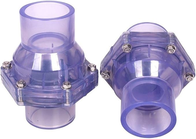 Check Valve, 40mm 50mm 63mm Transparent U-PVC Sewer Deodorization Non-Return - Image 2