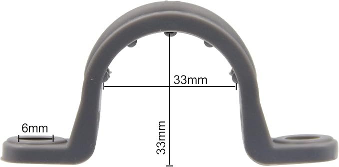 ISPINNER 12pcs 1 Inch PVC Pipe Straps, 2 Holes Plastic Conduit Strap - Image 2