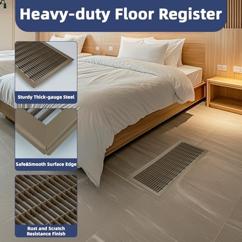 30x14 Floor Return Air Grille Fit 14x30 30x14 Duct Opening, Floor Vent Cover - Image 4