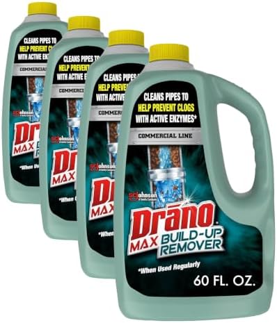Drano Max Build Up Remover Drain Cleaner, Enzymes & Probiotics Prevents Clogs & by Drano