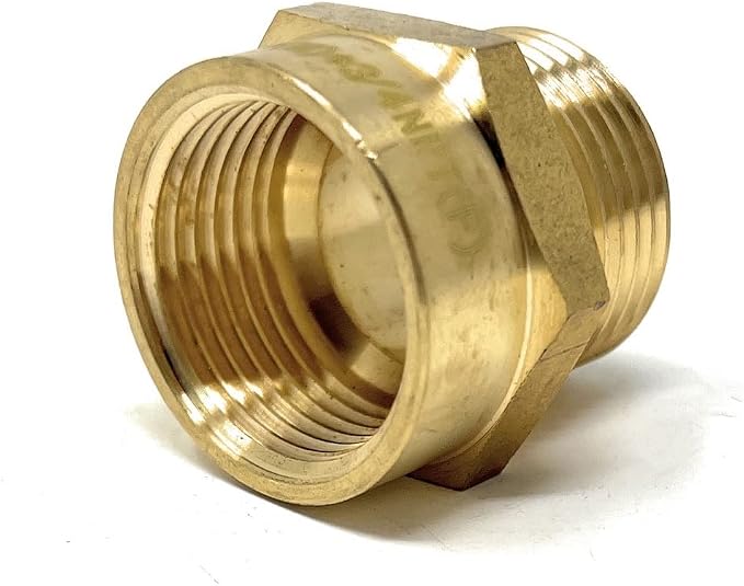 Cascada 3/4" G Thread Male to 3/4" NPT Thread Female Pipe Fitting Adapter - Image 5