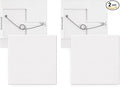 2 Pcs 12"x12" Adjustable Spring Loaded Access Panel by Unknown