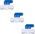 EZRODI 3 Pack Push-to-Connect Plastic Shut Off Valve Fitting by CHIOSHIO