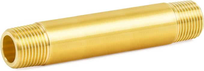 ChillWaves Brass Pipe Fitting, Long Nipple Pipe 1" NPT Male x 1" NPT Male by VisittheCHILLWAVES