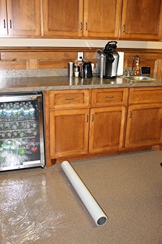 BISupply Plastic Floor Protector, 24in x 200ft Carpet Cover - Image 2