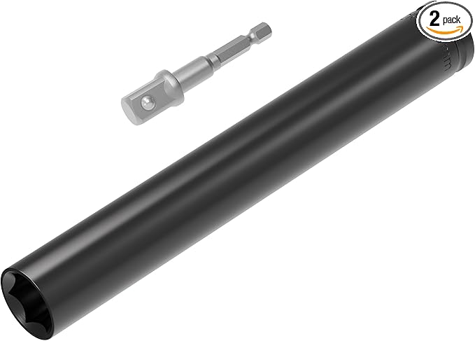 1/2" Drive Socket Set, 19mm Deep Impact Socket, Heat-Treated CR-V Steel by FOCMKEAS