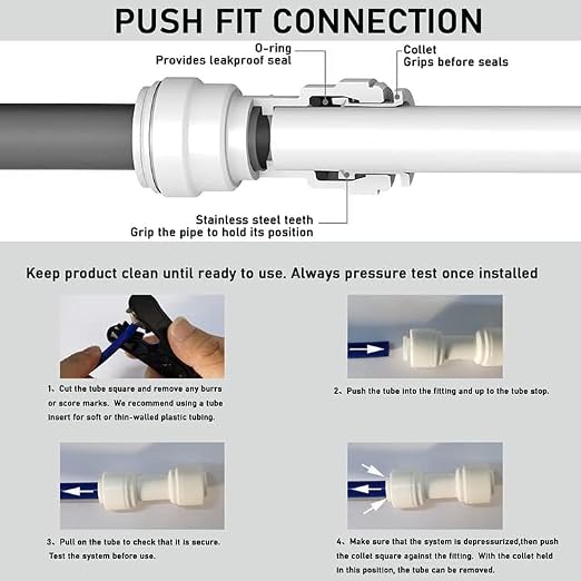 Malida 1/4" OD Tube to 1/4" OD Tube Elbow Quick Connect - Image 5