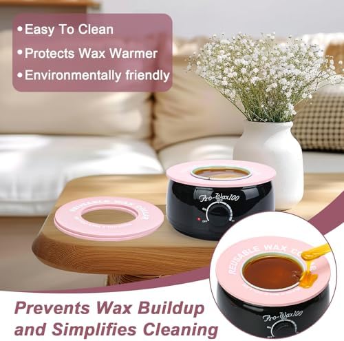 2 PCS Reusable Silicone Wax Collars Fits Most 14 Oz Wax Pot Liner Collar Clean - Image 7