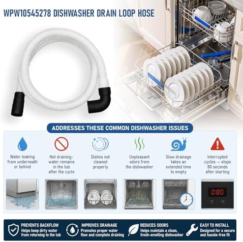 WPW10545278 Dishwasher Drain Hose - Image 3