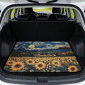 Sunflower Starry Universal Car Trunk Mat, Waterproof Cargo Liner by Mintulipy