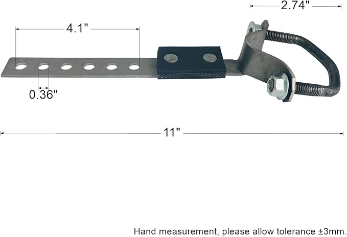 Emotor Industries Heavy Duty Tailpipe Hanger Flexible Swivel Exhaust Bracket - Image 5