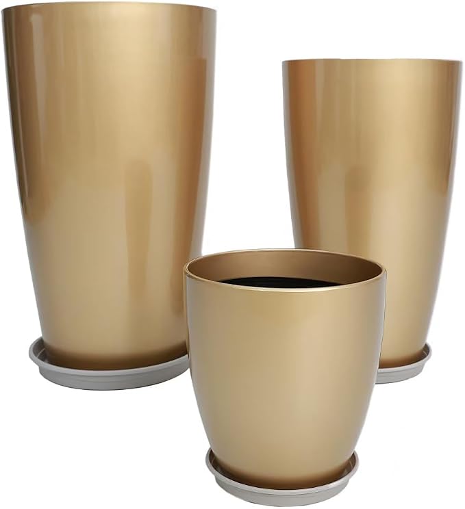 24, 11 Inch Large Plastic Planters by MinCHI257