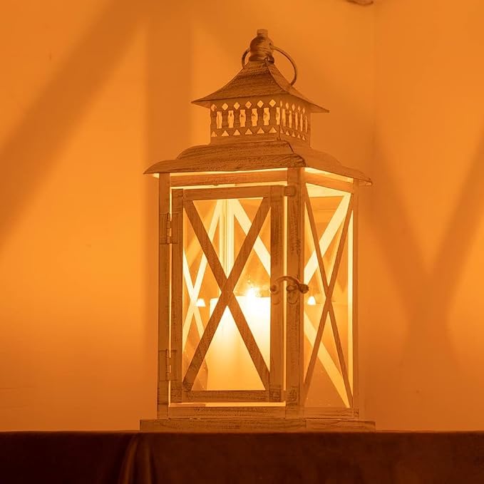 Lantern Decorative Indoor & Outdoor, Large Square Hanging Spring Home Decor - Image 7
