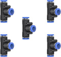 3/16 inch Air Hose T Connector Plastic Pneumatic Quick Push to Connect Tee by ROZESAZZ