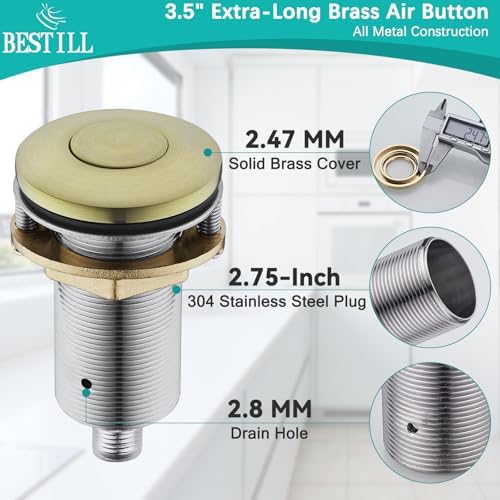 BESTILL Sink Top Garbage Disposal Air Switch Button - Image 3