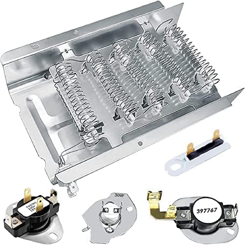 279838 Heating Element for Kenmore Dryer Compatible Whirlpool Wed4815ew1 by ALLTEMP