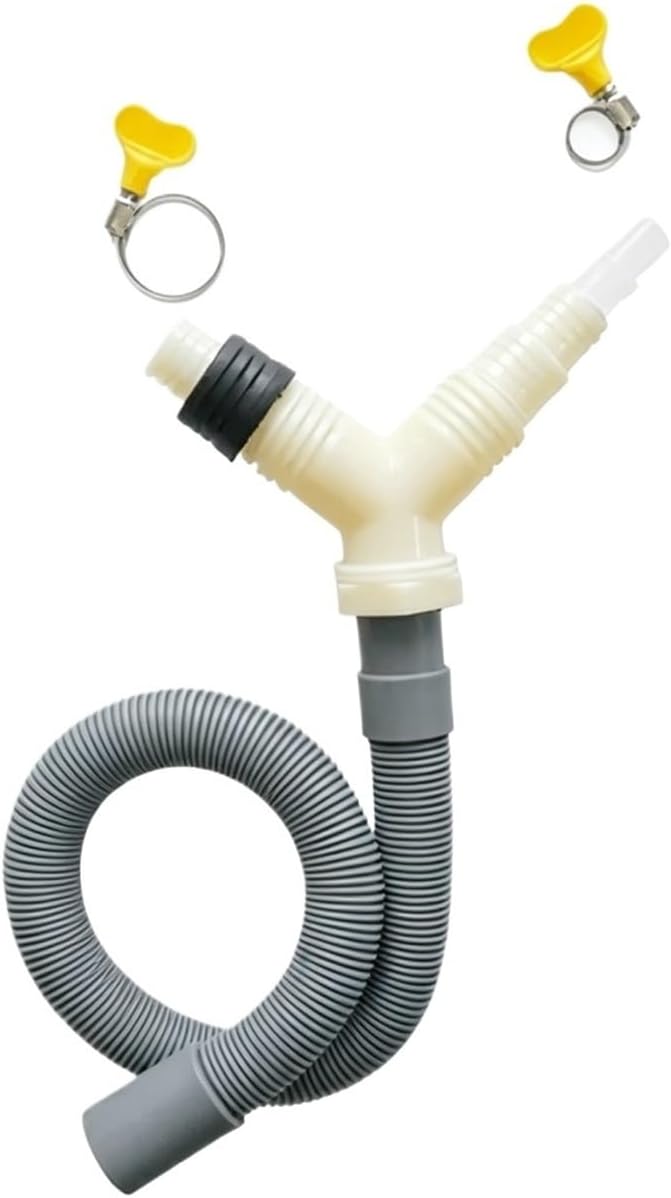 Washing Machine Dryer Drain Tee Adapter，Extended Drainage Hose Pipe Fitting by Unknown