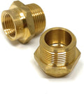 Cascada Lead-Free Brass Adapter, G Thread British BSPP Male to NPT Female) by CascadaShowers