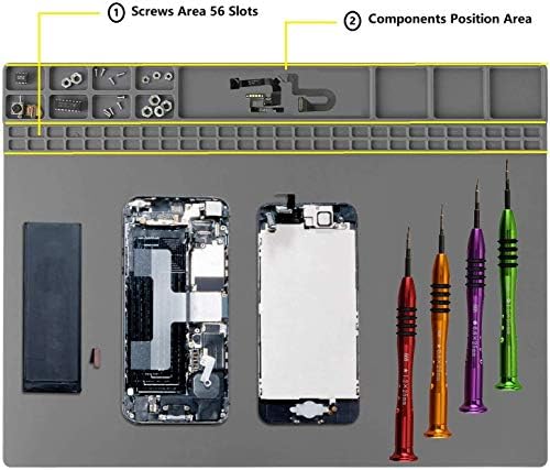 Anti-Static Mat Work Mat Repair Work Mat and 3 Auxiliary Tools, Anti-Static - Image 3
