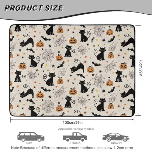 Halloween Cat Car Trunk Mat Universal Fit 29"x39" - Image 7