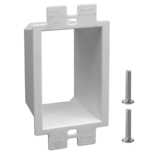 1-Gang BE1 Non-Metallic Electrical Power Outlet Box Extender | ETL Listed;Fire by XGGYA