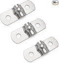 50-Pack Conduit Clamps 5mm, 304 Stainless Steel Two-Hole Pipe Strap | Heavy by Unknown