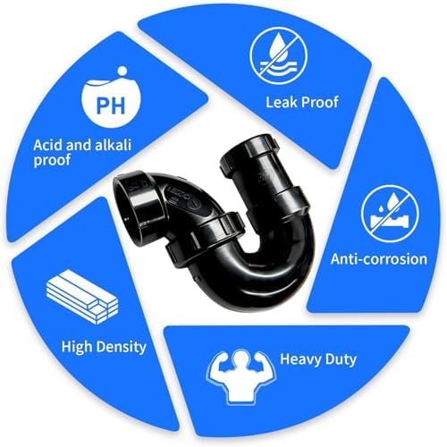 LESSO ABS Adjustable P Trap 1 1/2 Inch, - Image 4