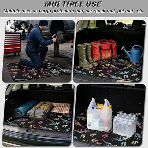 Colorful Dinosaur Universal Moving Trunk Mat 29"x39" – Heavy Duty Waterproof - Image 3