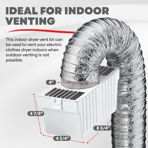 Deflecto Dryer Lint Trap Kit for Indoor Dryer Venting - Image 3