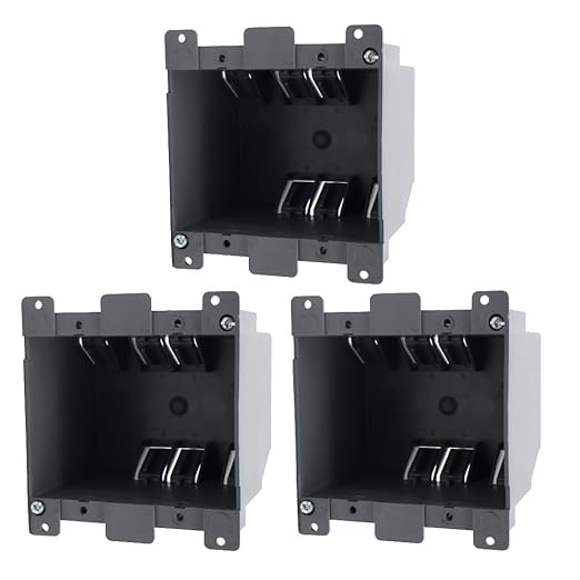 2-Gang Old Work Electrical Outlet Box, Plastic Junction Box by AIRTAK