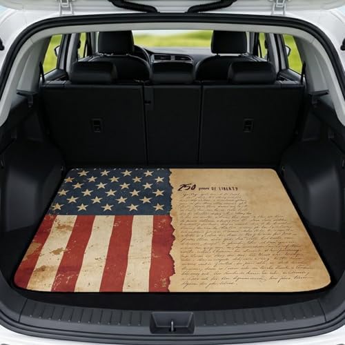 Retro 250th American Stroller Trunk Mat Universal Waterproof Cargo Liner by Darisoco