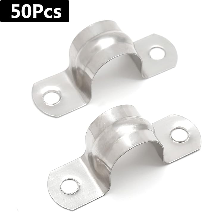 M20 3/4 Inch Conduit Clamps, Stainless Steel Cable Clamp, Rigid Pipe Strip - Image 5
