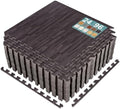 Sorbus Wood Grain Floor Tiles Foam Mat EVA Interlocking Mats Tile 3/8-Inch by Sorbus