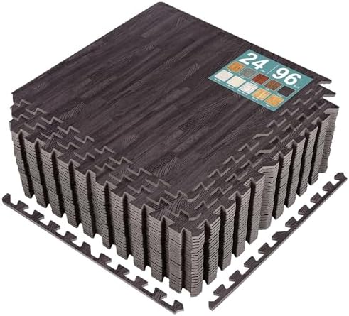 Sorbus Wood Grain Floor Tiles Foam Mat EVA Interlocking Mats Tile 3/8-Inch by Sorbus