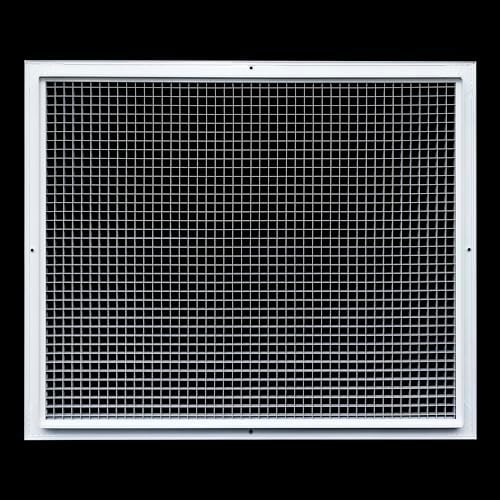 Fits 24x20 and 20x24 Duct Opening | Aluminum Eggcrate Return Air Grille | Low - Image 5