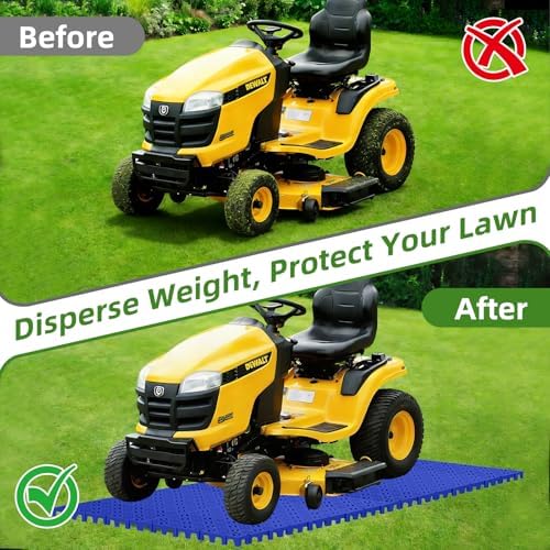 10 Pcs 15.7" x 15.7" Heavy Duty Ground Protection Mats, Interlocking Non-Slip - Image 5