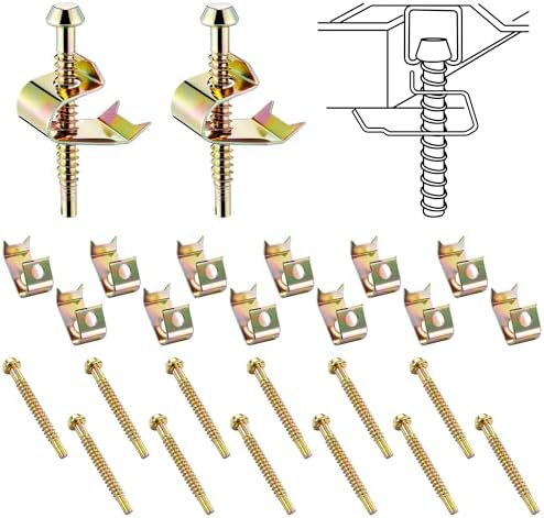 14 Pack Undermount Sink Clips, Countertops up to 1-1/2" Thick by Dreyoo