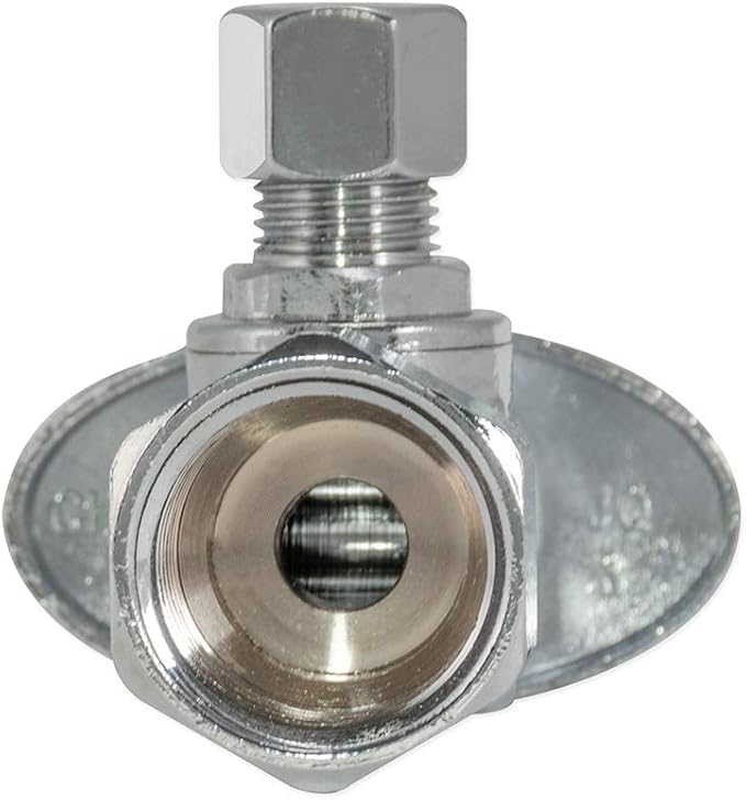 Eastman 1/2 inch FIP x 1/4 inch OD Compression Quarter Turn Angle Stop Valve - Image 7