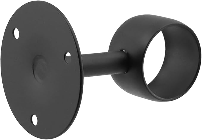 Antrader 1.5" Stainless Steel Curtain Rod Flange Brackets, Shower Curtain - Image 4