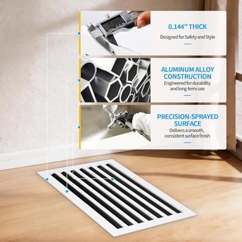 24x14 Modern AC Vent Cover, Decorative Air Vent Register Grille - Image 5