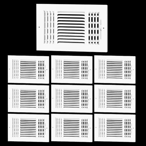 10PK 10x6 in Air Vent Covers for 10"Wx6"H Duct Opening Wall, Ceiling Register by EXCELFU