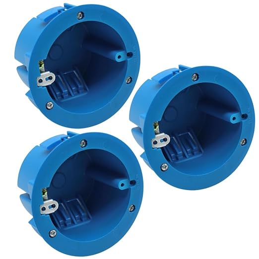 Ceiling Light Junction Box, Ground Lug and Living Hinges, 18 Cubic Inches by XGGYA