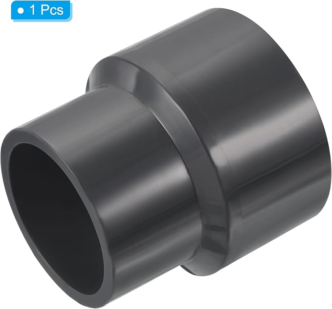 PATIKIL PVC Reducer Pipe Fitting 50mmx63mm ID Socket, Straight Coupling Adapter - Image 3