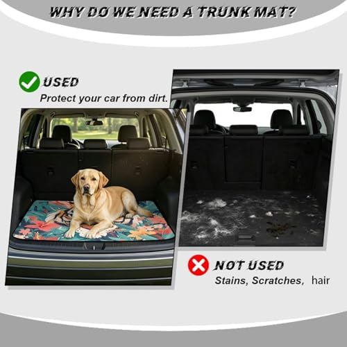 Tiger Floral Universal Cargo Liner Gardening Trunk Mat Waterproof Cargo Liner - Image 4