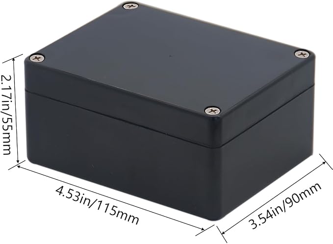 Project Box IP65 Waterproof Junction Box ABS Plastic Black Electrical Boxes DIY - Image 2