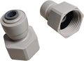 YZM Push-to-Connect Female Thread Adapter, Double O-Ring Seal, 1/4" Tube OD x by YZMSZ