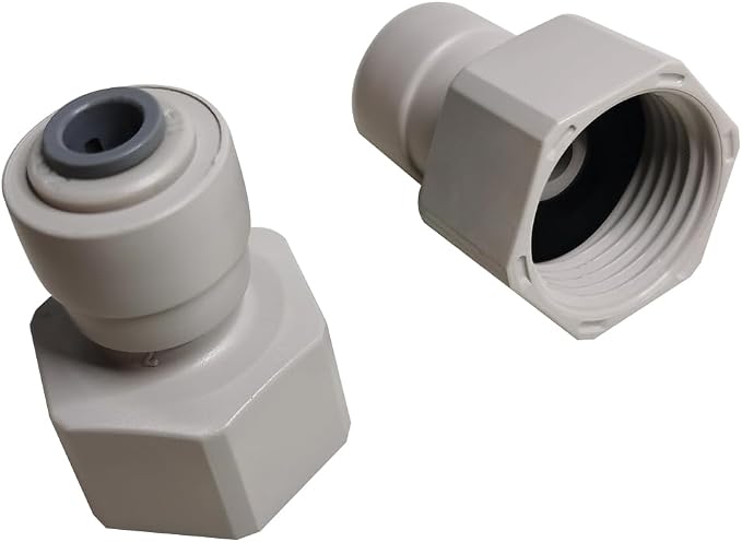 YZM Push-to-Connect Female Thread Adapter, Double O-Ring Seal, 1/4" Tube OD x by YZMSZ