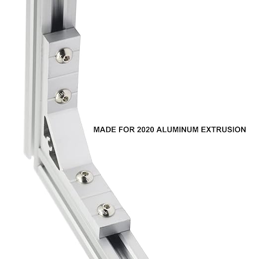 12pcs 2020 Corner Bracket Angle Aluminum Extrusion Hardware Silver | 2020 - Image 5