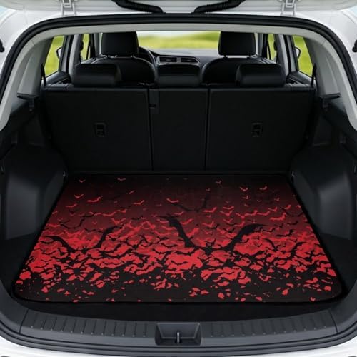 Red Bat Universal Car Trunk Mat All Weather Trunk Protection Cargo Liner by Mintulipy